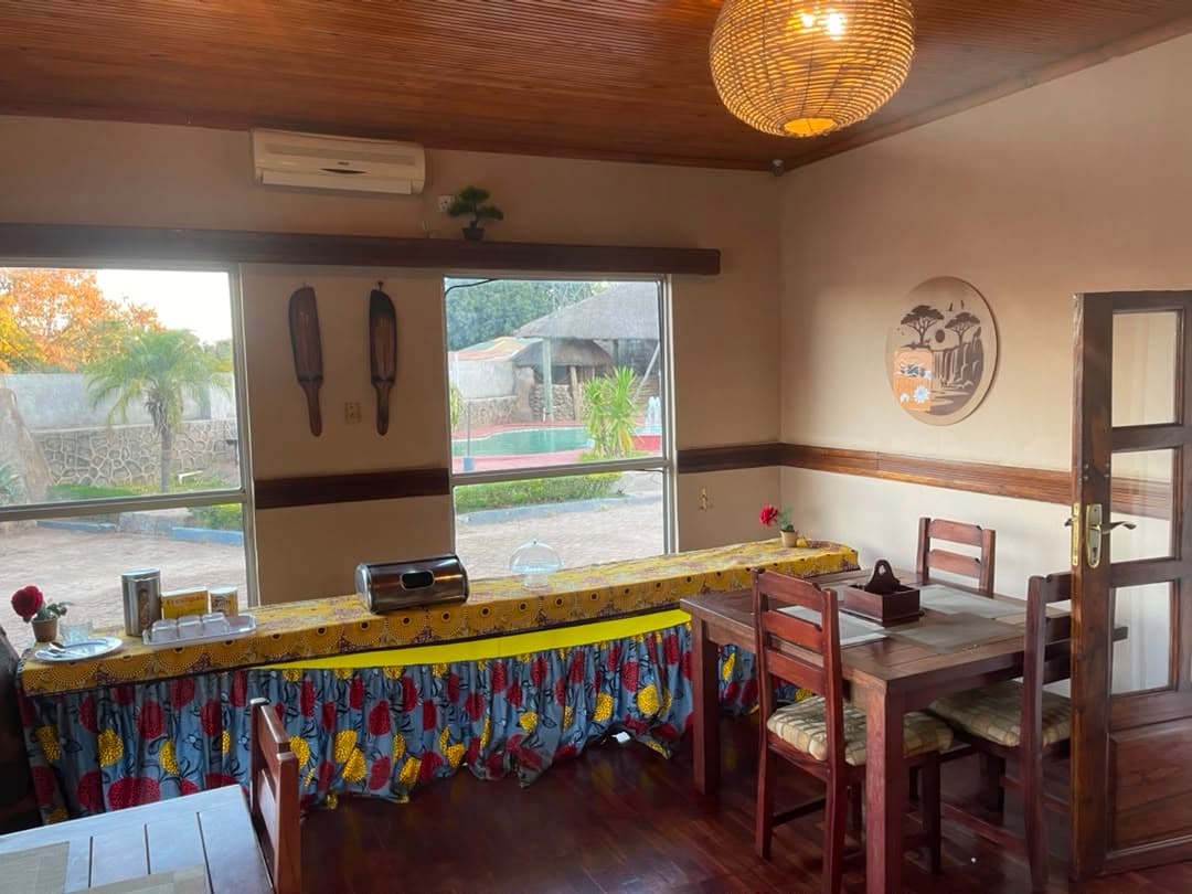 Kozo Lodge — Serving area for meals at the lodge